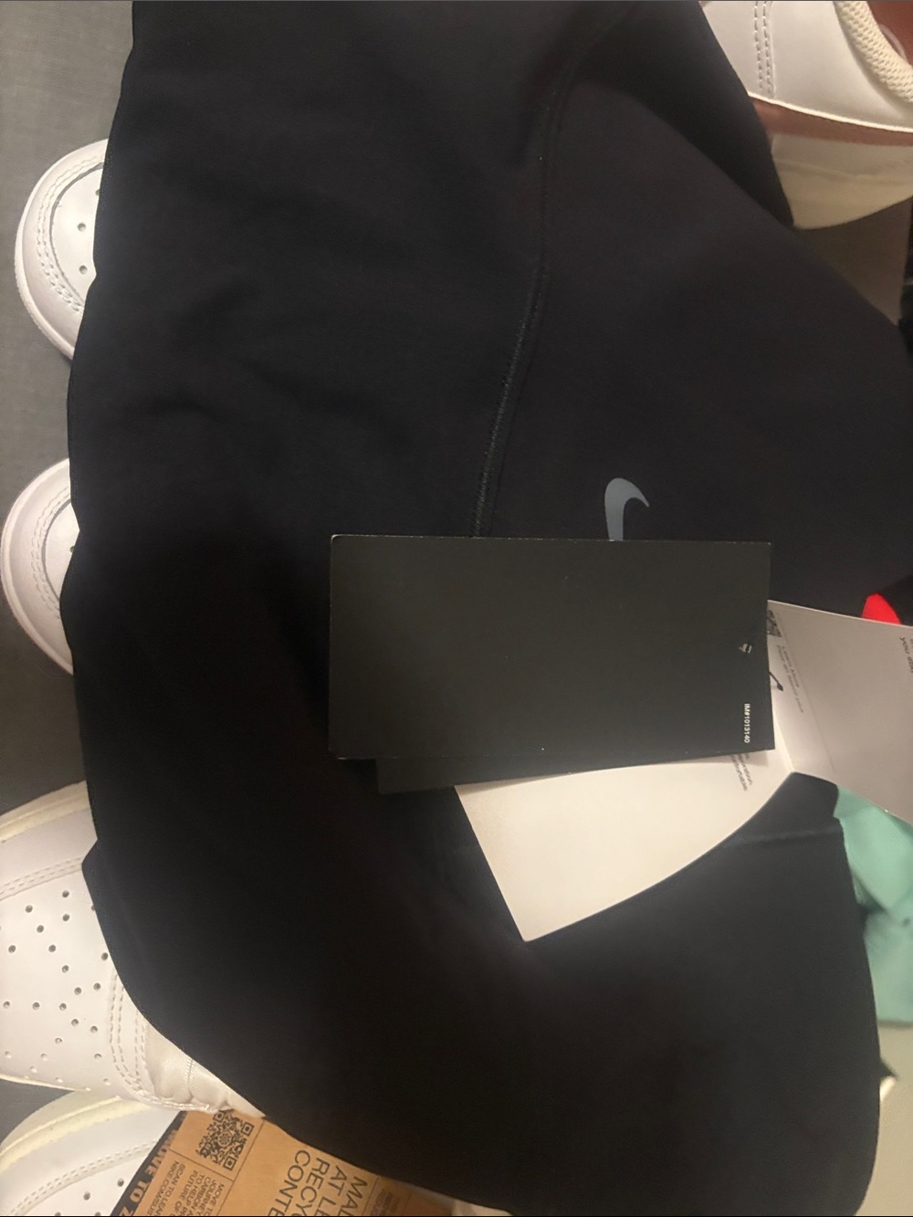 Nike Woman’s Black Jogger Sweatpants with Swoosh Accent